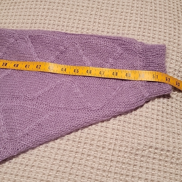 Vintage 1980th mohair  knit  sweater size Large. - Picture 7 of 12